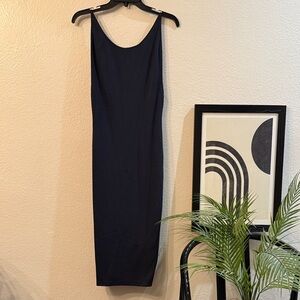 American Apparel Dark Blue Midi Dress